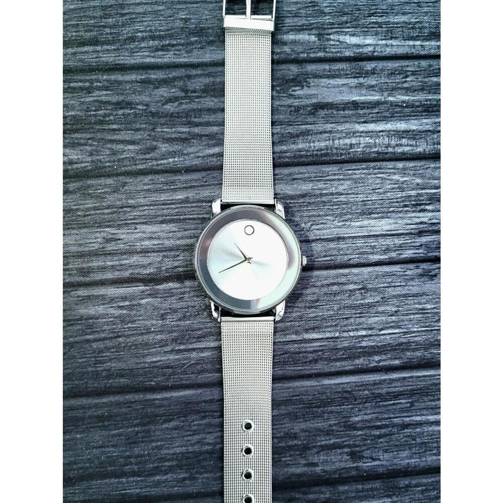 Really‎ Nice Affordable Silver M Bold Style Mens Dress Watch